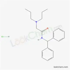 Acetamide, N-(diphenylmethyl)-2-(dipropylamino)-, monohydrochloride