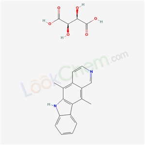 5,11-dimethyl-6H-pyrido[4,3-b]carbazole 2,3-dihydroxybutanedioate (salt)