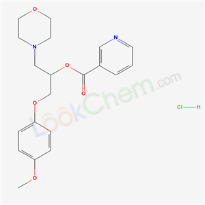 1-((4-METHOXYPHENOXY)METHYL)-2-(4-MORPHOLINYL)ETHYL NICOTINATE HCL