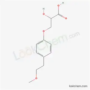 Molecular Structure of 56392-15-5 (2-Hydroxy-3-[4-(2-methoxyethyl)phenoxy]propanoic acid)
