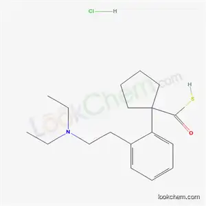 Molecular Structure of 57554-34-4 (1-{2-[2-(diethylamino)ethyl]phenyl}cyclopentanecarbothioic S-acid hydrochloride)