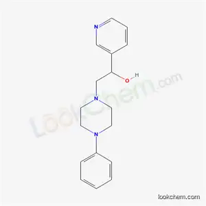 Molecular Structure of 58012-93-4 (2-(4-phenylpiperazin-1-yl)-1-pyridin-3-ylethanol)
