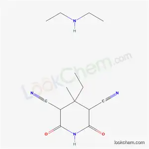 Molecular Structure of 61193-06-4 (4-ethyl-4-methyl-2,6-dioxopiperidine-3,5-dicarbonitrile - N-ethylethanamine (1:1))