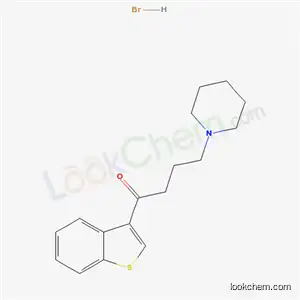 Molecular Structure of 61508-19-8 (1-(1-benzothiophen-3-yl)-4-piperidin-1-ylbutan-1-one hydrobromide)