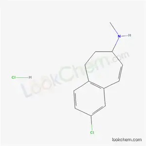Molecular Structure of 62819-56-1 (2-chloro-N-methyl-6,7-dihydro-5H-benzo[7]annulen-7-amine hydrochloride)