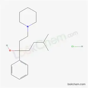 Molecular Structure of 63039-95-2 (6-methyl-3-phenyl-1-piperidin-1-ylheptan-3-ol hydrochloride)