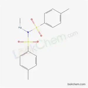 Molecular Structure of 63869-05-6 (methylmercury(1+) bis[(4-methylphenyl)sulfonyl]azanide)