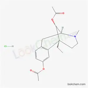 Molecular Structure of 63869-41-0 ((2S,6S,11S)-6-ethyl-3-methyl-1,2,3,4,5,6-hexahydro-2,6-methano-3-benzazocine-8,11-diyl diacetate hydrochloride)