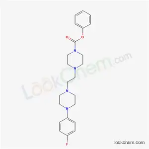 Piperazinecarboxylic acid, 4-(2-(4-(4-fluorophenyl)-1-piperazinyl)ethyl)-, phenyl ester