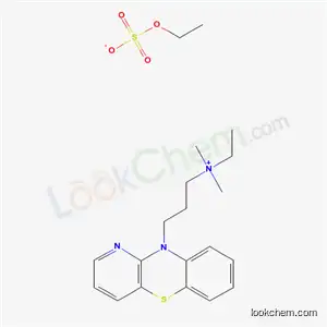 Molecular Structure of 66967-65-5 (N-ethyl-N,N-dimethyl-3-(10H-pyrido[3,2-b][1,4]benzothiazin-10-yl)propan-1-aminium ethyl sulfate)
