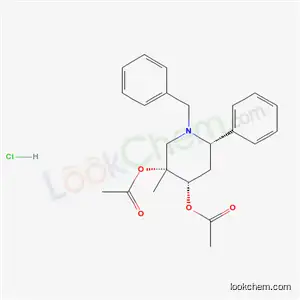 Molecular Structure of 67261-62-5 ((3R,4S,6S)-1-benzyl-3-methyl-6-phenylpiperidine-3,4-diyl diacetate hydrochloride)