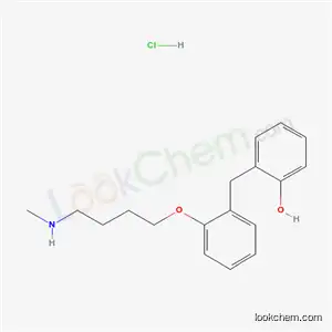 Molecular Structure of 67346-32-1 (2-{2-[4-(methylamino)butoxy]benzyl}phenol hydrochloride)