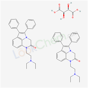 1H-Pyrrolo(1,2,3-de)quinoxalin-2(3H)-one, 1-(2-(diethylamino)ethyl)-5,6-diphenyl-, (R-(R*,R*))-2,3-dihydroxybutanedioate (2:1)
