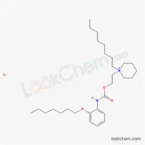 Piperidinium, 1-(2-((((2-(heptyloxy)phenyl)amino)carbonyl)oxy)ethyl)-1-octyl-, bromide