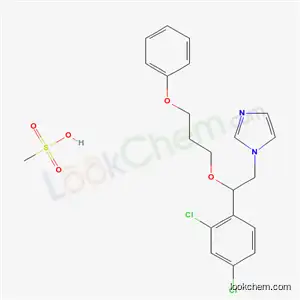 Molecular Structure of 71821-26-6 (1-(2-(2,4-Dichlorophenyl)-2-(3-phenoxypropoxy)ethyl)-1H-imidazole mono methanesulfonate)