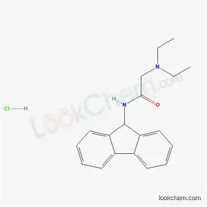 Molecular Structure of 72335-98-9 (N~2~,N~2~-diethyl-N-9H-fluoren-9-ylglycinamide hydrochloride)