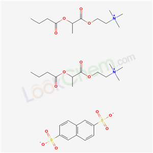 2-(2-butanoyloxypropanoyloxy)ethyl-trimethyl-azanium; naphthalene-2,6-disulfonate