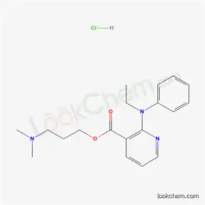 3-Pyridinecarboxylic acid, 2-(ethylphenylamino)-, 3-(dimethylamino)propyl ester, monohydrochloride