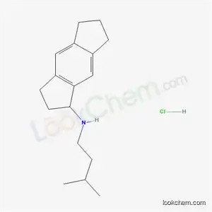Molecular Structure of 75463-33-1 (N-(3-methylbutyl)-1,2,3,5,6,7-hexahydro-s-indacen-1-amine hydrochloride)