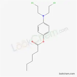 Molecular Structure of 76806-93-4 (4-[bis(2-chloroethyl)amino]phenyl hexanoate)