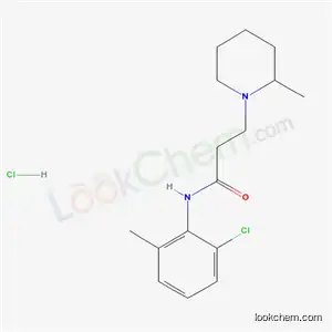 Molecular Structure of 78218-42-5 (N-(2-chloro-6-methylphenyl)-3-(2-methylpiperidin-1-yl)propanamide hydrochloride)