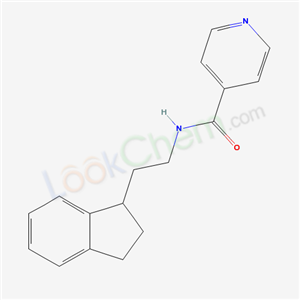 N-[2-(2,3-dihydro-1H-inden-1-yl)ethyl]pyridine-4-carboxamide