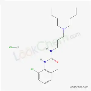 Molecular Structure of 78371-91-2 (1-(2-chloro-6-methylphenyl)-3-[3-(dibutylamino)propyl]urea hydrochloride)