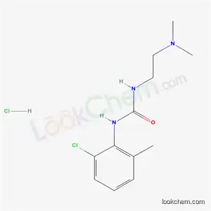 Molecular Structure of 78371-97-8 (1-(2-chloro-6-methylphenyl)-3-[2-(dimethylamino)ethyl]urea hydrochloride)