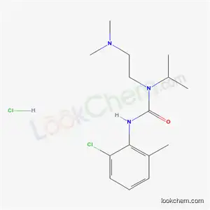 Molecular Structure of 78371-98-9 (3-(2-chloro-6-methylphenyl)-1-[2-(dimethylamino)ethyl]-1-(1-methylethyl)urea hydrochloride)