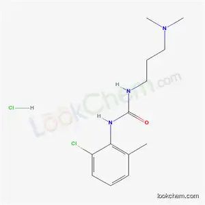 Molecular Structure of 78371-99-0 (1-(2-chloro-6-methylphenyl)-3-[3-(dimethylamino)propyl]urea hydrochloride)