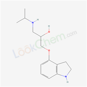 2-Propanol, 1-(4-indolinyloxy)-3-(isopropylamino)-