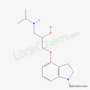 Molecular Structure of 79364-16-2 (1-(2,3-dihydro-1H-indol-4-yloxy)-3-[(1-methylethyl)amino]propan-2-ol)