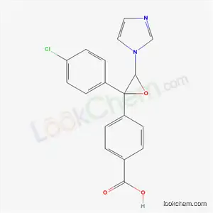 Molecular Structure of 79478-70-9 (4-[2-(4-chlorophenyl)-3-(1H-imidazol-1-yl)oxiran-2-yl]benzoic acid)