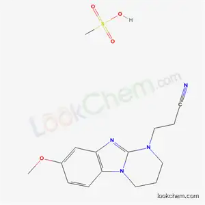 Molecular Structure of 79513-54-5 (3-(8-methoxy-3,4-dihydropyrimido[1,2-a]benzimidazol-1(2H)-yl)propanenitrile methanesulfonate)