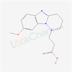 Pyrimido(1,2-b)benzimidazole-1(2H)-propanoic acid, 3,4-dihydro-8-methoxy-