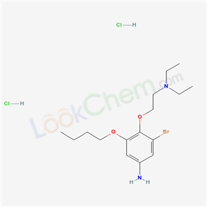 3-BROMO-5-BUTOXY-SS-(DIETHYLAMINO)-P-PHENETIDINE 2HCL