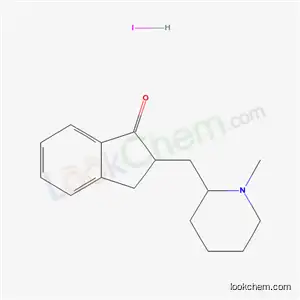 Molecular Structure of 98222-71-0 (2-[(1-methylpiperidin-2-yl)methyl]-2,3-dihydro-1H-inden-1-one hydroiodide)