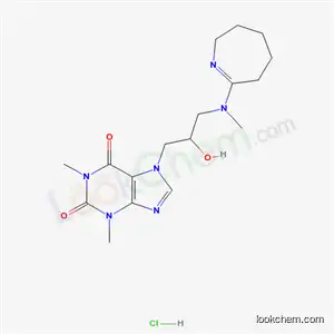1H-Purine-2,6-dione, 3,7-dihydro-1,3-dimethyl-7-(2-hydroxy-3-(methyl(3,4,5,6-tetrahydro-2H-azepin-7-yl)amino)propyl)-, monohydrochloride
