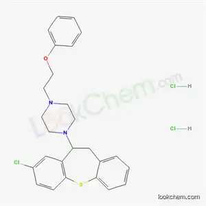Piperazine, 1-(8-chloro-10,11-dihydrodibenzo(b,f)thiepin-10-yl)-4-(2-phenoxyethyl)-, dihydrochloride, hydrate