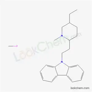 Piperidinium, 2-(2-(9-carbazolyl)ethyl)-1,1-dimethyl-5-ethyl-, iodide