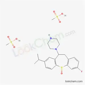 Piperazine, 1-(10,11-dihydro-3-fluoro-8-(1-methylethyl)dibenzo(b,f)thiepin-10-yl)-, S-oxide, dimethanesulfonate
