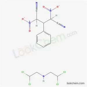 Molecular Structure of 107638-88-0 (2,4-Dinitro-3-phenylpentane dinitrile with 2,2-dichloro-N-(2,2-dichlor oethyl)ethanamine)