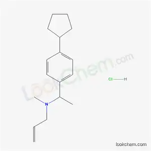 Molecular Structure of 80649-48-5 (N-[1-(4-cyclopentylphenyl)ethyl]-N-methylprop-2-en-1-amine hydrochloride)