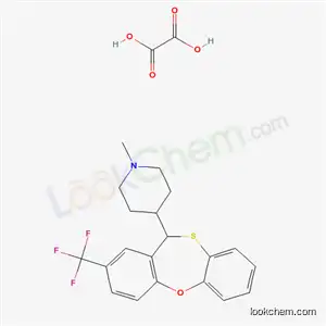 Molecular Structure of 82387-27-7 (1-methyl-4-[2-(trifluoromethyl)-11H-dibenzo[b,f][1,4]oxathiepin-11-yl]piperidine ethanedioate)