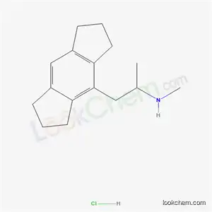 Molecular Structure of 82875-68-1 (1,2,3,5,6,7-Hexahydro-N,alpha-dimethyl-s-indacene-4-ethanamine hydroch loride)