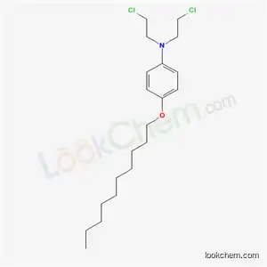 Molecular Structure of 82894-38-0 (Benzenamine, N,N-bis(2-chloroethyl)-4-(decyloxy)-)