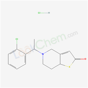 ((CHLORO-2 PHENYL)-1 ETHYL)-5 TETRAHYDRO-5,6,7,7A 4H-THIENO[3,2-C]PYRI DINONE-2 CHLORHYDRATE