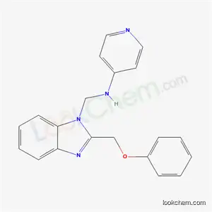 Molecular Structure of 84138-26-1 (N-{[2-(phenoxymethyl)-1H-benzimidazol-1-yl]methyl}pyridin-4-amine)