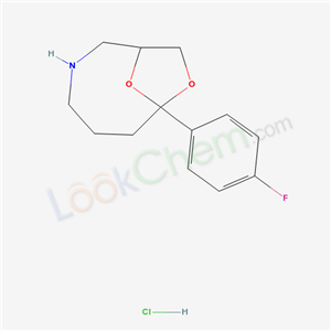8,10-Dioxa-3-azabicyclo(5.2.1)decane, 7-(4-fluorophenyl)-, hydrochloride
