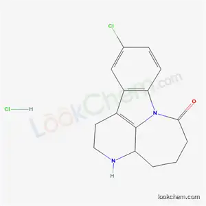 Molecular Structure of 87255-62-7 (10-chloro-2,3,3a,4,5,6-hexahydro-3,7a-diazacyclohepta[1,2,3-jk]fluoren-7(1H)-one hydrochloride)